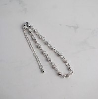 PULSERA CON ESFERA (PLATEADO)